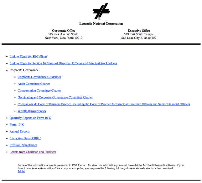 Image for article titled In praise of the extremely ugly and highly functional corporate website