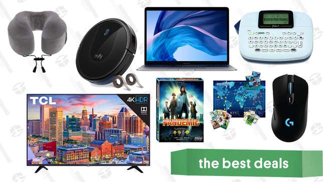 Image for article titled Monday&#39;s Best Deals: Macbook Air, Eufy RoboVac 30, Pandemic, 55&quot; TCL TVs, and More