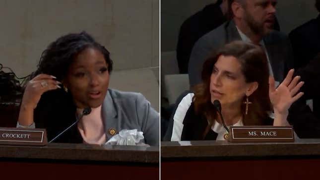 Image for article titled Rep. Nancy Mace Told Rep. Jasmine Crockett To ‘Take It Outside.’ This Is What Happened Next