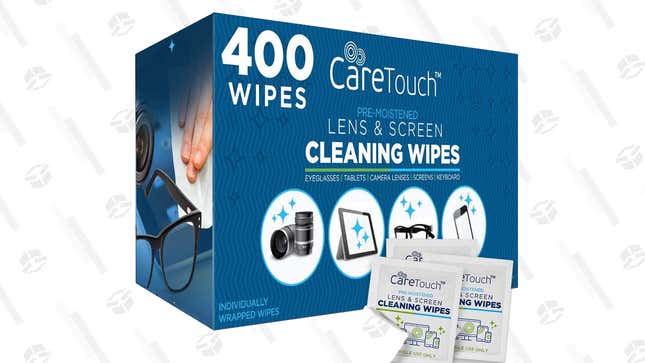 200 Care Touch Lens Cleaning Wipes With 6 Microfiber Cloths | $14 | Amazon | Promo Code 10VBCDDW + Clip Coupon
400 Care Touch Lens Cleaning Wipes | $19 | Amazon | Promo Code 15DVOHD7 + Clip Coupon