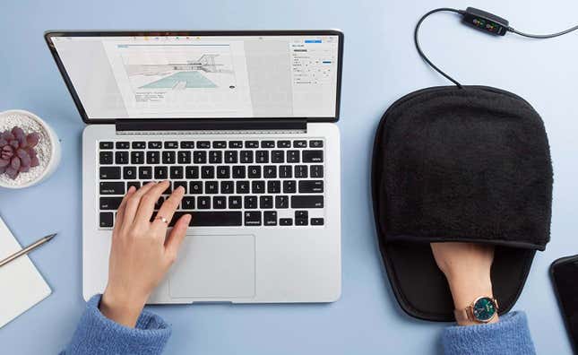 This Heated Desk Pad Will Make Your Work-From-Home Setup Warm All Winter