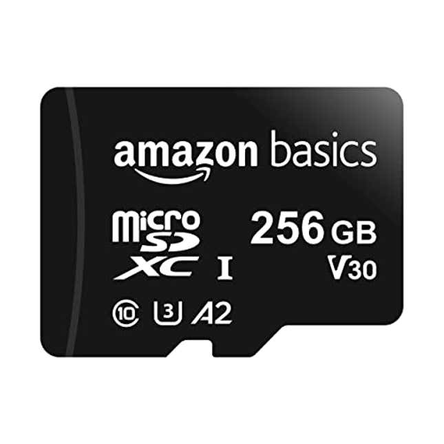 Image for article titled Amazon Basics Micro SDXC Memory Card with Full Size Adapter, Now 10% Off