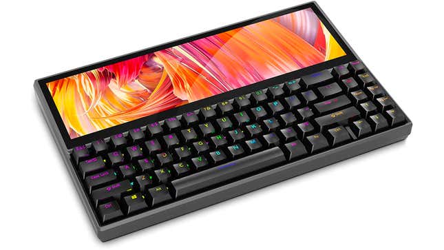keyboard with touchscreen built-in