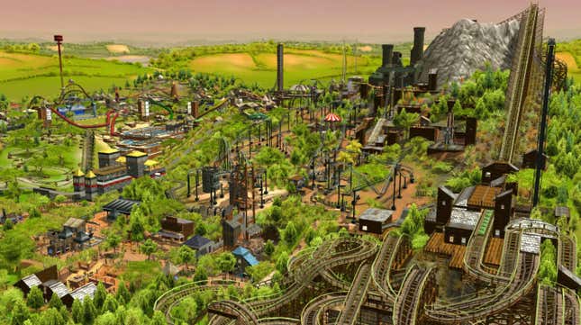 Rollercoaster Tycoon 2 player builds track that will outlast the universe