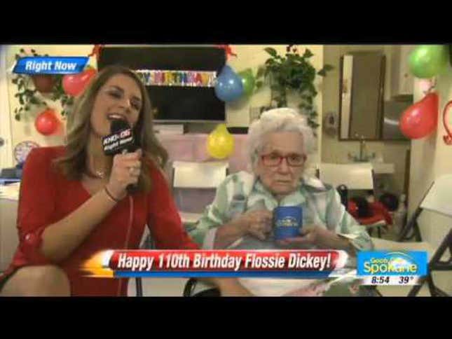 Watch: Flossie Dickey Is 110 and Has Better Things to Do Than This Interview