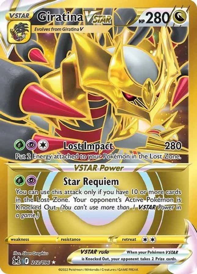 Auction Prices Realized Tcg Cards 2022 Pokemon Sword & Shield Lost