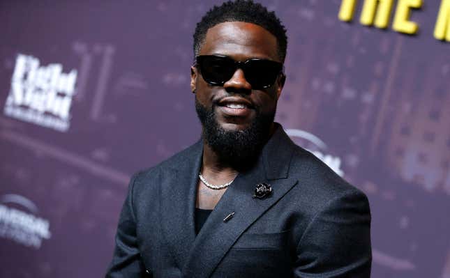 Kevin Hart attends the world premiere of Peacock’s “Fight Night: The Million Dollar Heist” at Jazz at Lincoln Center in New York on September 4, 2024.