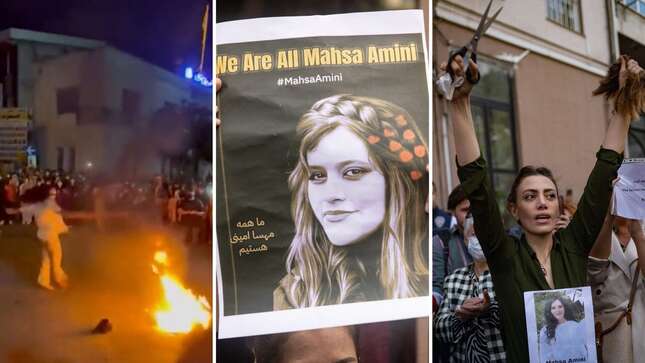 Image for article titled Powerful Videos, Photos of Protests Over Iranian Woman's Death Flood Internet