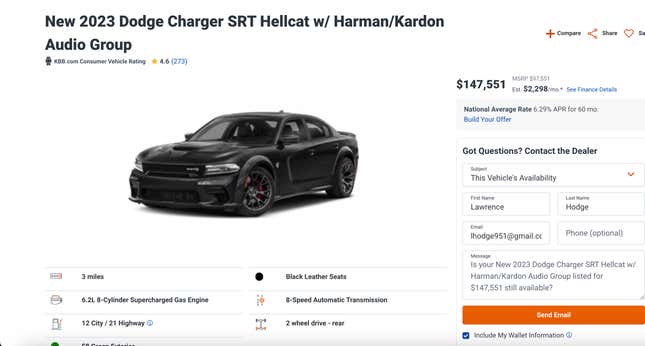 2023 Dodge Charger SRT Hellcat