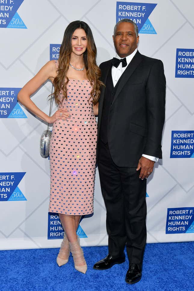 NEW YORK, NEW YORK - DECEMBER 12: Hope Dworaczyk and Robert F. Smith attend the 2018 Robert F. Kennedy Human Rights’ Ripple Of Hope Awards at New York Hilton Midtown on December 12, 2018 in New York City. 