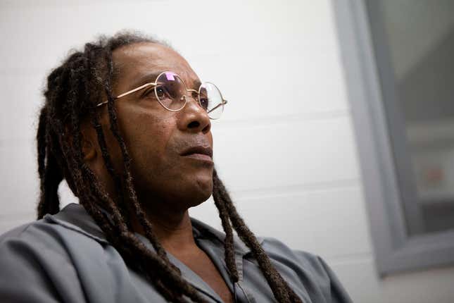 Kevin Strickland is pictured in an interview room at Western Missouri Correctional Center on Nov. 5, 2019, in Cameron, Mo.