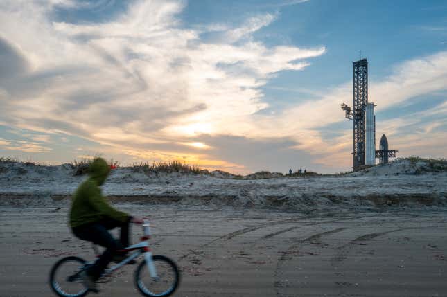 Boca Chica Beach, just outside Starbase, Texas