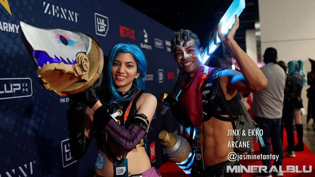 A photograph of a cosplayer at LVL UP 2025