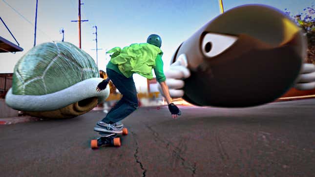 Luigi Tries To Beat Mario In A Live-Action <i>Mario Kart </i>Short