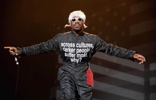 Image for article titled André 3000 Discusses His New Protest T-Shirt Line and His &#39;Hope&#39; for Anti-Racism Marches in Rare Interview