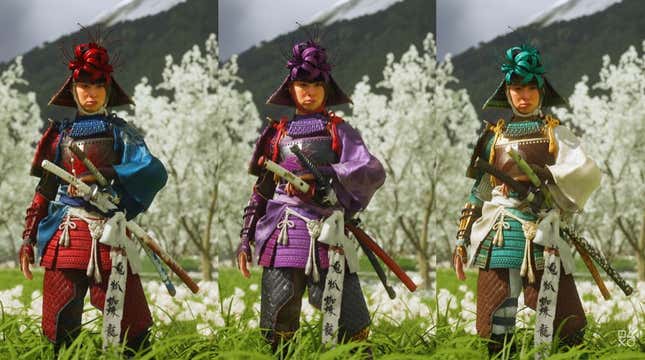Three very silly costumes for Atsu.