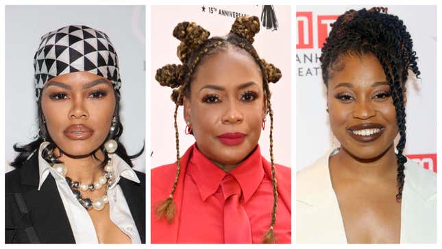 Teyana Taylor, left; Aunjanue Ellis, and Dominique Fishback.