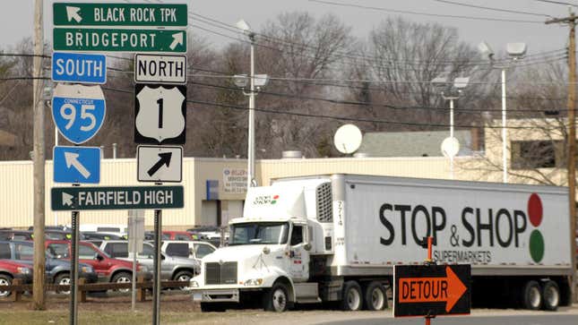 I present: The most Southwest Connecticut image I could find from Getty. Fairfield, Bridgeport, I-95, Black Rock Turnpike, Stop and Shop — the gang’s all here.