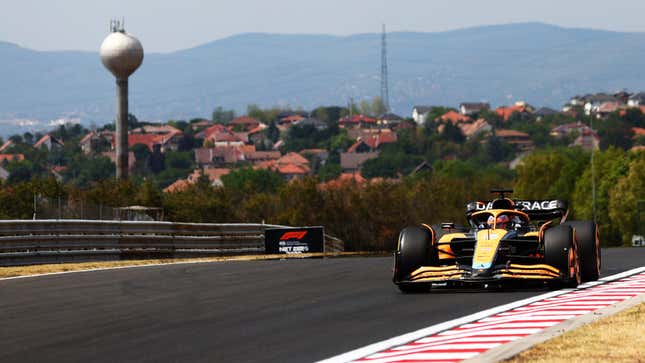 Daniel Ricciardo during practice for the 2022 Hungarian Grand Prix.