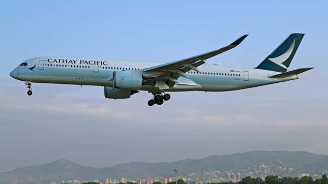 Un avion de Cathay Pacific Airways