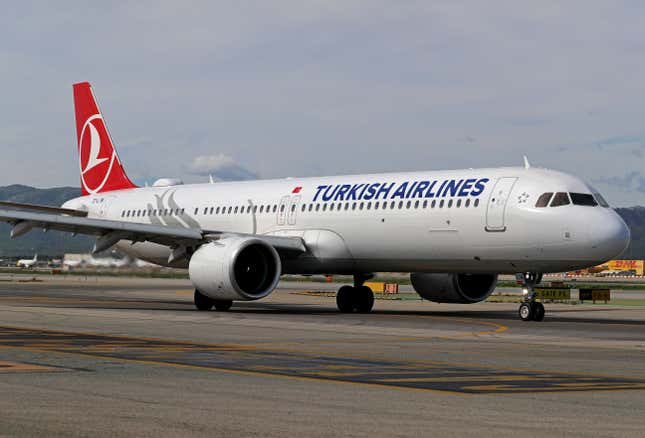 Ein Flugzeug der Turkish Airlines