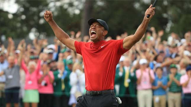 Image for article titled Tiger Woods, Other Black Athletes With Weird But Successful Sports Rituals