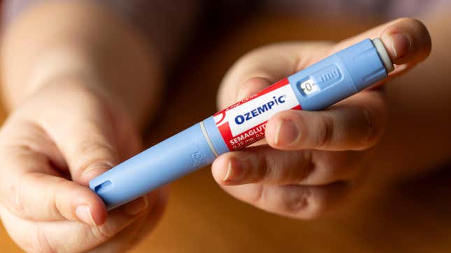 A container of Ozempic, which is taken via injection once a week.