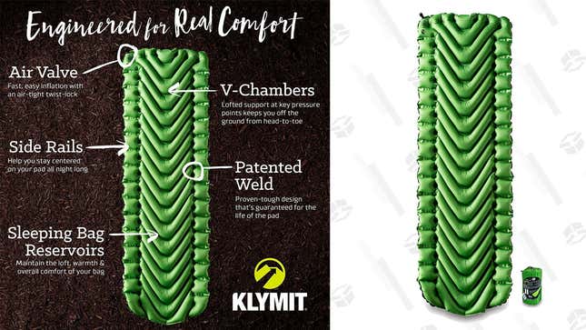 Klymit Static V Sleeping Pad (Green) | $28 | Amazon
