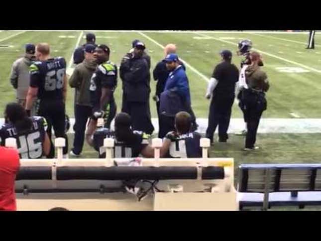 Marshawn Lynch Makes Seahawks Kicker Steven Hauschka Dance With Him