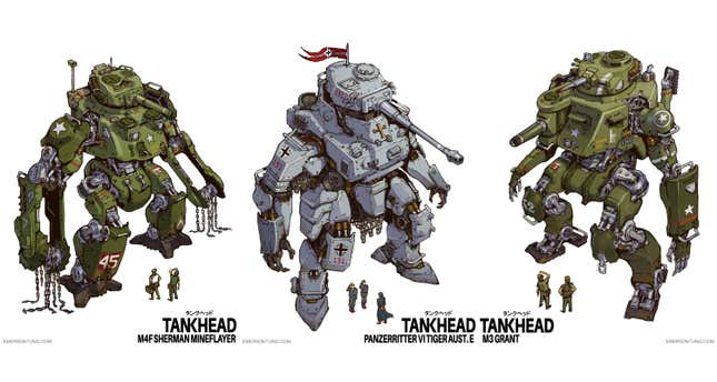 Image for article titled What If World War Two Tanks, But Also Mechs