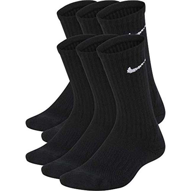 Nike Kids’ Everyday Cushion Crew Socks (6 Pairs), Now 26% Off