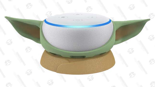 Baby Yoda Echo Dot 3rd Gen Stand | $25 | Amazon
Echo Dot 3rd Gen With Clock and Baby Yoda Stand | $80 | Amazon