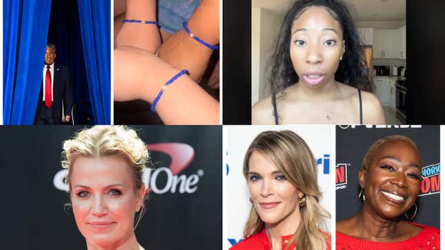 Image for article titled Black Women React To White Women&#39;s Blue Bracelets, Black Counter To Project 2025 Gains Traction, Sports Host Michelle Beadle Uses N-Word On Air, Celebs Who&#39;ve Left X Since Elon Musk&#39;s Takeover And More