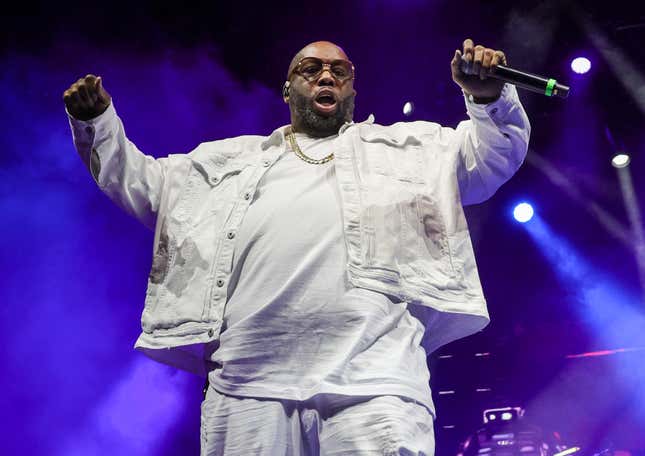 LAS VEGAS, NEVADA - FEBRUARY 09: Killer Mike performs during EA Sports’ The Madden Bowl at the House of Blues Las Vegas inside Mandalay Bay Resort and Casino on February 09, 2024 in Las Vegas, Nevada.