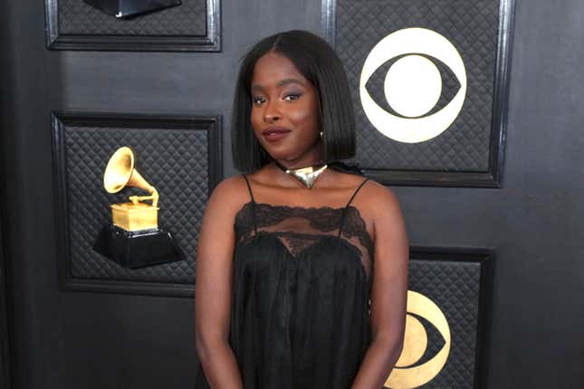 FILE - Poet Amanda Gorman arrives at the 65th annual Grammy Awards in Los Angeles on Feb. 5, 2023. (Photo by Jordan Strauss/Invision/AP, File)