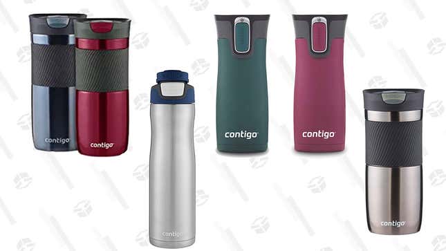 Contigo Water Bottles and Travel Mugs Gold Box | Amazon
