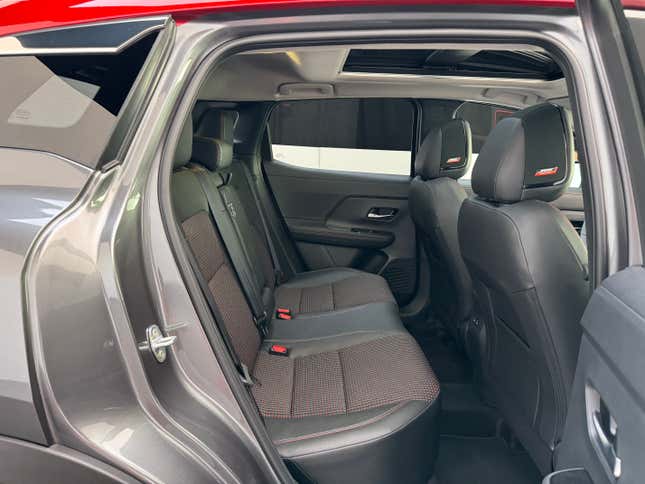 Rear seat of a 2025 Nissan Kicks