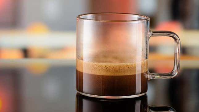Coffee in glass
