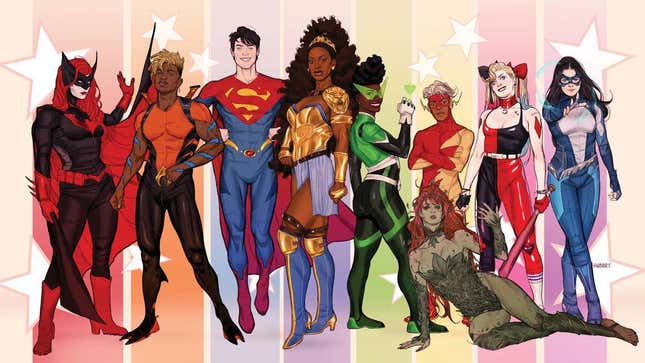 DC Pride 2022 variant cover by Joshua “Sway” Swaby.