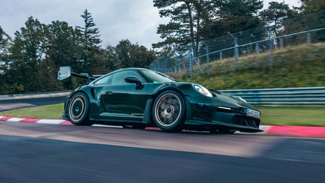 Image for article titled Porsche's Most Aggressive GT3 RS Even Replaces The Rear Window With Carbon Fiber