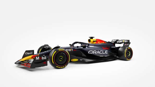 A photo of the 2024 Red Bull Formula 1 car. 