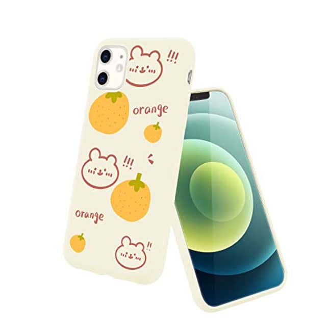 Image for article titled OFQKOAKS Cute Orange Bear Case for iPhone 12 Pro MAX, Now 90.05% Off