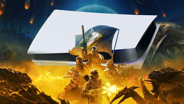 Helldivers protect the PS5. 