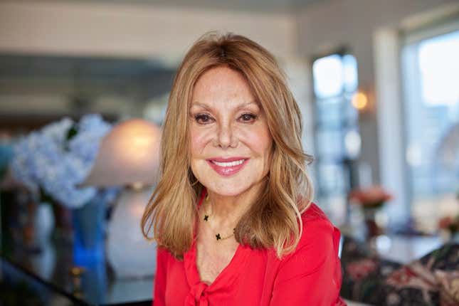 Actress and activist Marlo Thomas poses for a portrait on Tuesday, Nov. 14, 2023, in New York. Thomas&#39; St. Jude Children&#39;s Research Hospital&#39;s Thanks and Giving campaign celebrates its 20th anniversary and passes the fundraising milestone of $1 billion to support the hospital’s efforts to provide free medical care to children with cancer. (Photo by Matt Licari/Invision/AP)