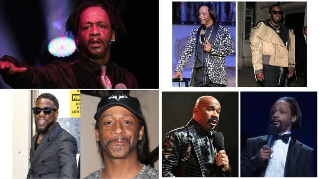 Bild für Artikel mit dem Titel Die Folgen von Katt Williams‘ „Club Shay Shay“ und die Entwicklung von Katt Williams. Katt ist möglicherweise die schnellste 52-Jährige der Welt. Kevin Hart geht mit Katts Frau auf Tour. Steve Harvey schlägt zurück auf Katt. Katt macht Witze über Diddy und mehr aus dem Jahr von Katt Williams.