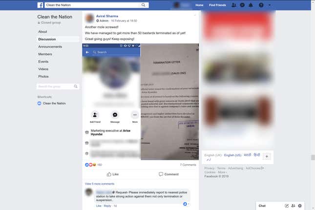 Image for article titled How a vigilante Facebook group tried to get “anti-national” Indians fired and arrested