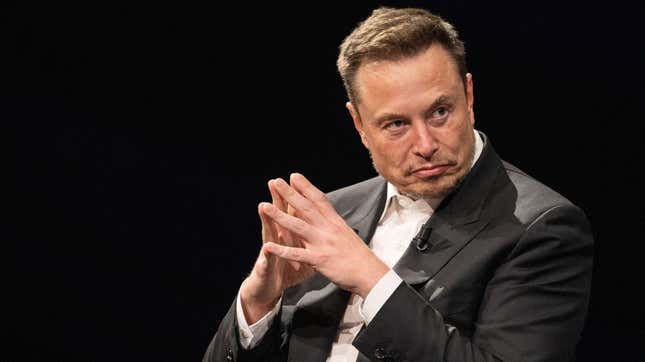 Image for article titled Elon Musk, Ruiner of Twitter, May Sue Anti-Hate Group. Oh Really?