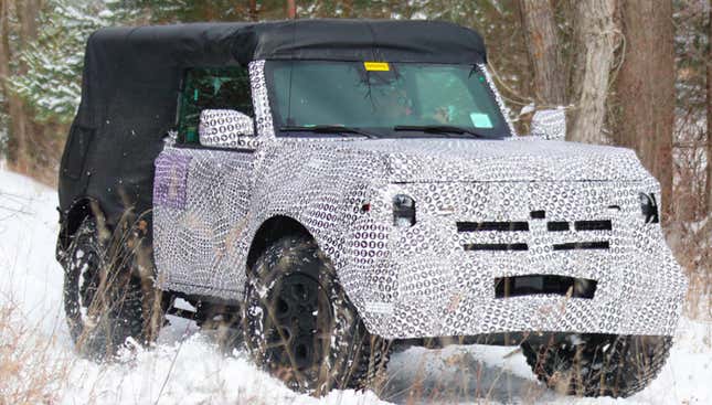 The 2021 Ford Bronco Two-Door Prototype Looks Like An Off-Road Beast In ...