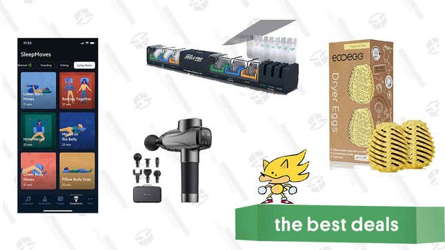 Image for article titled Sunday&#39;s Best Deals: Angle Pro Knife Sharpener, Relax Melodies Meditation App, Ecoegg Value Bundle, TaoTronics Professional Massage Gun, and More