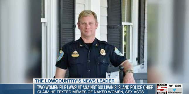 Image for article titled S.C. Police Chief Sued for Allegedly Sending Racist, Inappropriate Texts